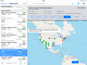 AeroWeather Pro iPad Map