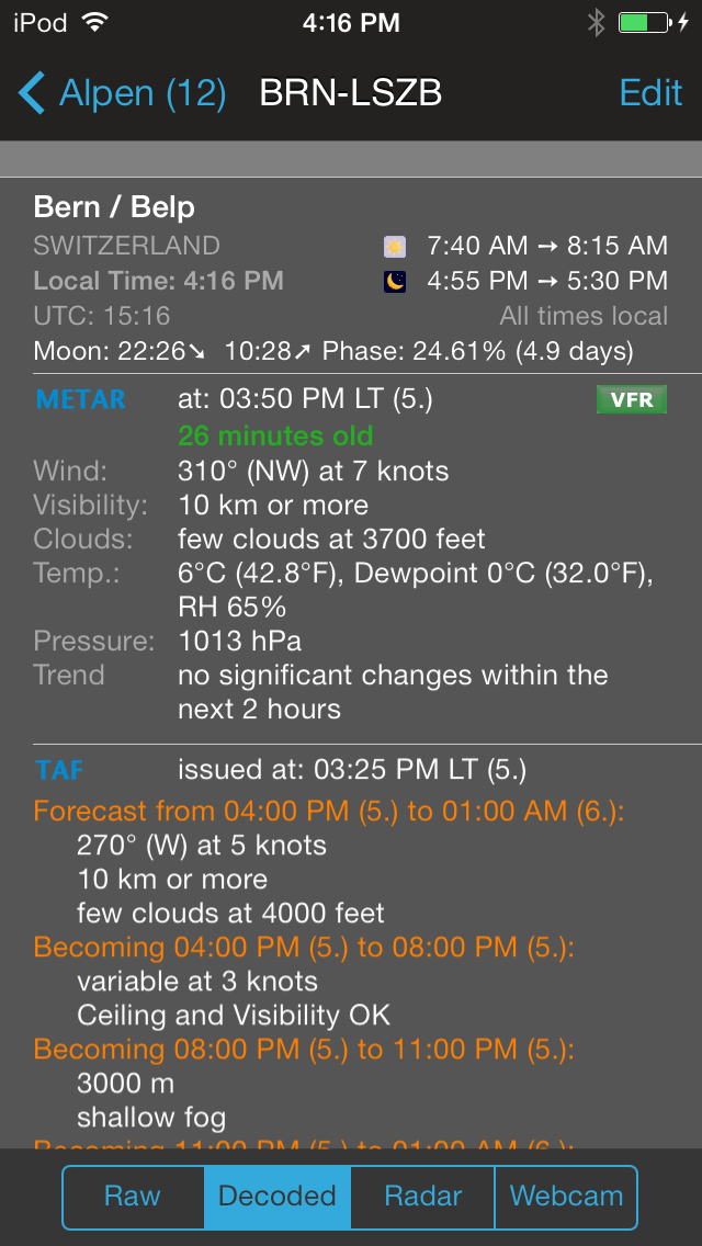 AeroWeather Pro Detail Night