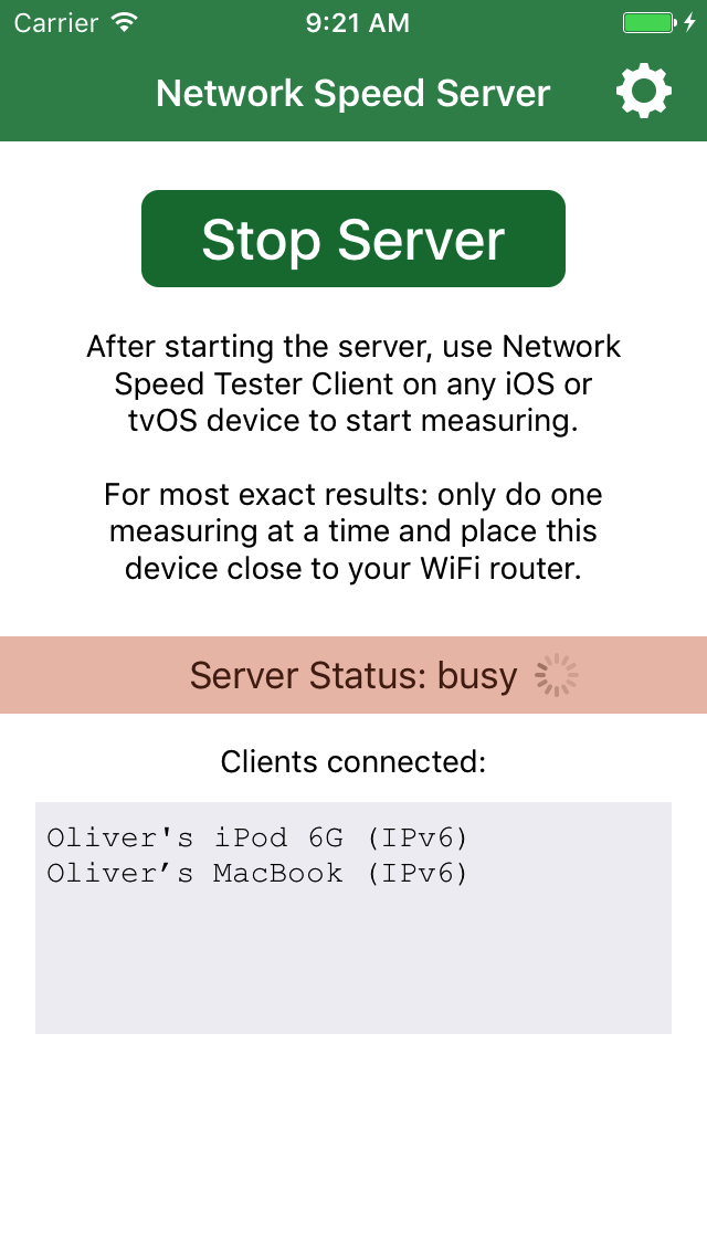 lan speed test ios